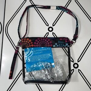Clear Crossbody Bag Stadium Approved Concerts Football Games 9.5Wx9Hx3.5D